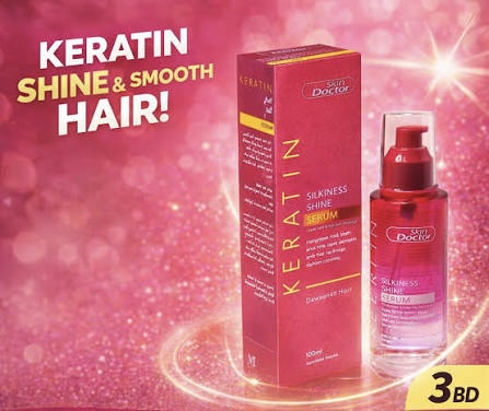 Luxury shine: serum keratin