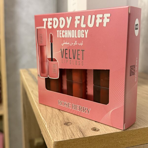 Rose Berry Teddy Fluff Velvet Lip Glos