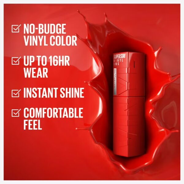 Maybelline SuperStay Vinyl Ink : RED-HOT