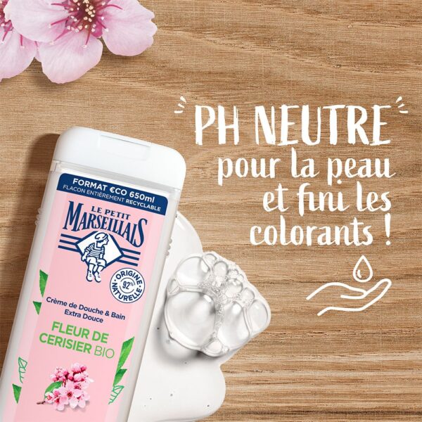 Le Petit Marseillais Crème de Douche Fleur de Cerisier Bio