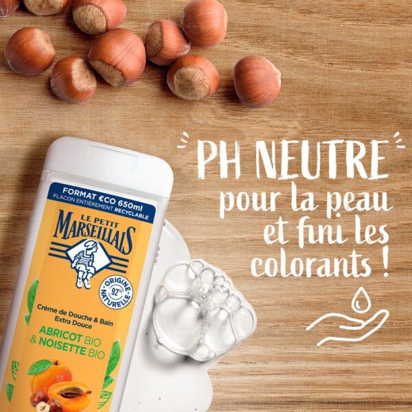 Le Petit Marseillais Crème de Douche Abricot Bio & Noisette Bio