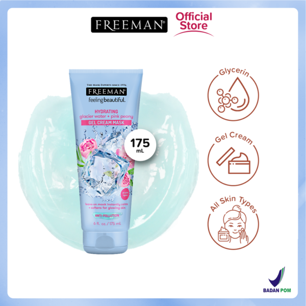 Freeman Hydrating Glacier Water + Pink Peony Gel Cream Mask
