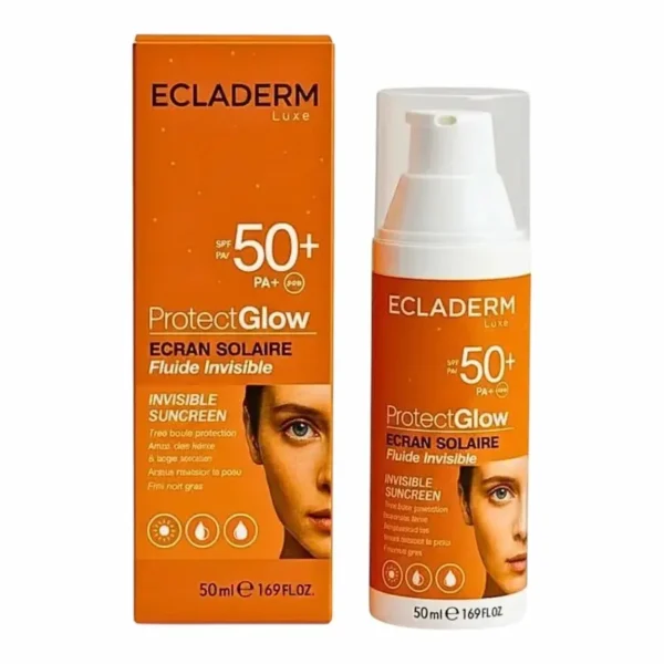 ECLADERM Luxe ProtectGlow Ecran Solaire Fluide Invisible SPF 50+ PA+