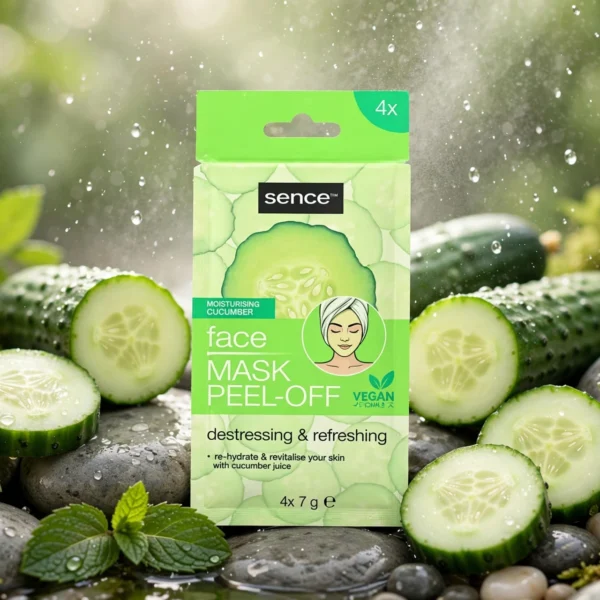 Sence™ Face Mask Peel-Off Moisturising Cucumber 4x7g