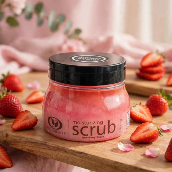 One Minute Moisturizing Scrub - Strawberry / Fraise