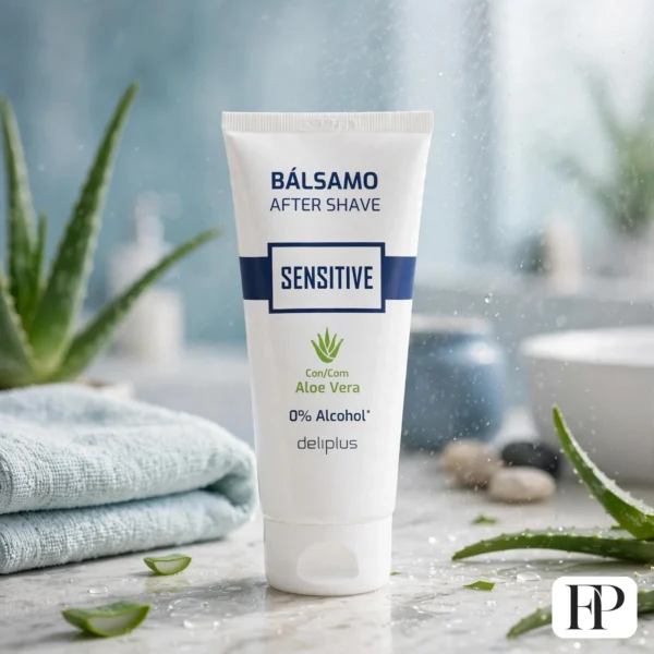 Deliplus Bálsamo After Shave Sensitive con Aloe Vera 0% Alcohol