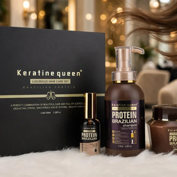 Keratine Queen Luxurious Hair Care Set - Brazilian Protein