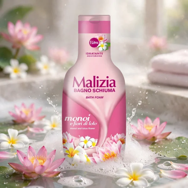 Malizia Bagno Schiuma - Monoi e Fiori di Loto